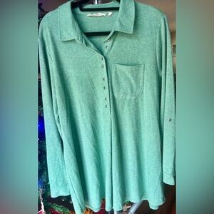 Soft Surroundings Mint Green Top